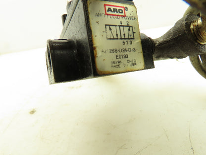 Aro A212SS-024-D-G Solenoid Air Valve 2-Position 5-Way 1/4 NPT 24VDC