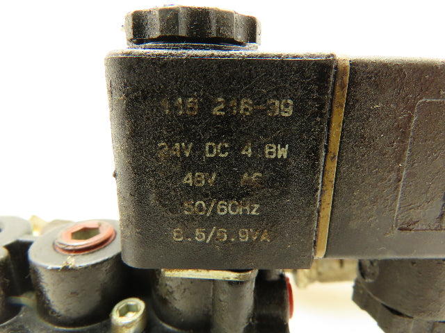 Aro A212SS-024-D-G Solenoid Air Valve 2-Position 5-Way 1/4 NPT 24VDC