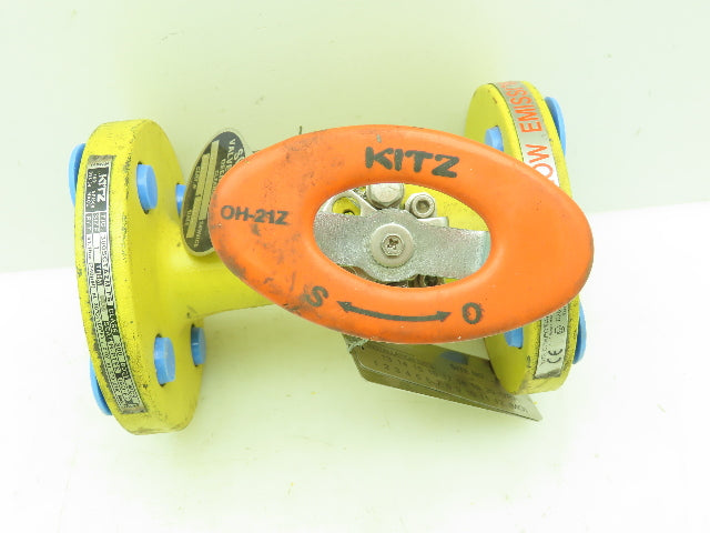 Kitz 300SCTAZM-FS Steel Ball Valve 1" Flanged 4-Bolt Raised Face Class 300# WCB
