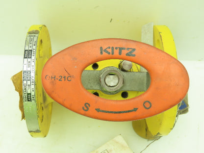 Kitz 150SCTAM Steel Ball Valve 1" Flanged 4-Bolt Raised Face Class 150# WCB