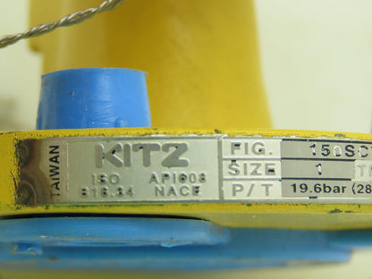 Kitz 150SCTAZM Steel Ball Valve 1" Flanged 4-Bolt Raised Face Class 150# WCB