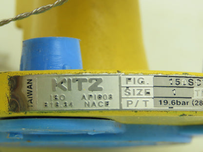 Kitz 150SCTAZM Steel Ball Valve 1" Flanged 4-Bolt Raised Face Class 150# WCB