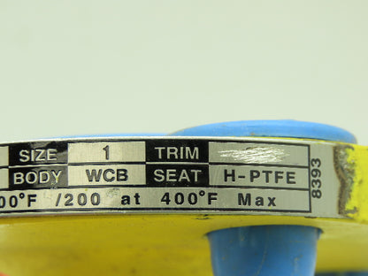 Kitz 150SCTAM Steel Ball Valve 1" Flanged 4-Bolt Raised Face Class 150# WCB