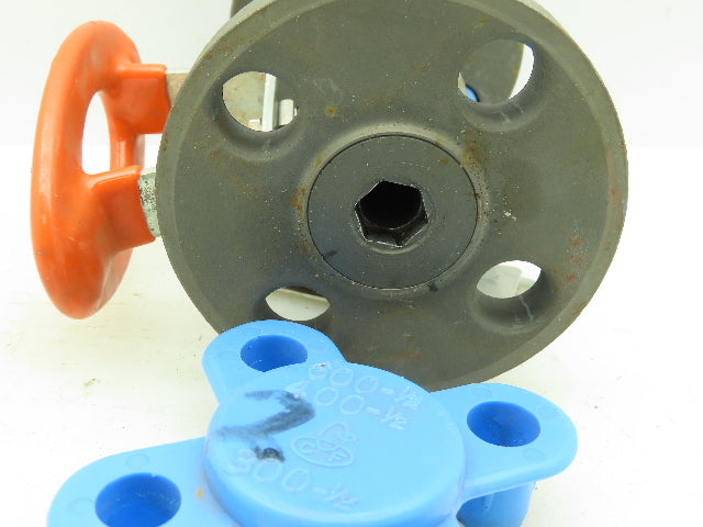 Kitz 300SCTAM-FS Ball Valve 1/2" Flanged 4-Bolt Raised Face Class 300# WCB Steel