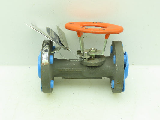 Kitz 300SCTAM-FS Ball Valve 1/2" Flanged 4-Bolt Raised Face Class 300# WCB Steel