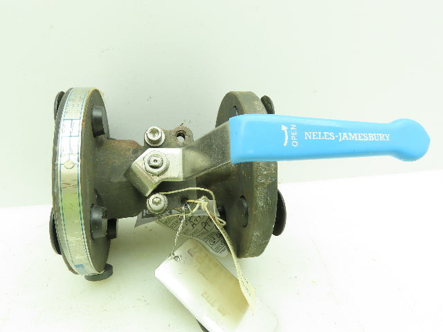 Jamesbury Ball Valve 3/4" Flanged 4-Bolt Raised Face Class 300# WCB Steel CSTL