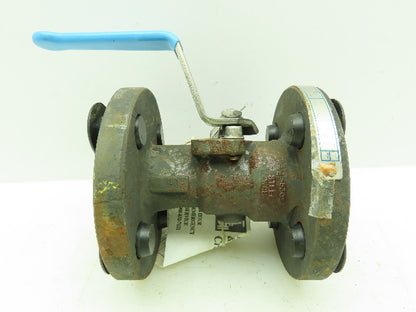 Jamesbury Ball Valve 3/4" Flanged 4-Bolt Raised Face Class 300# WCB Steel CSTL