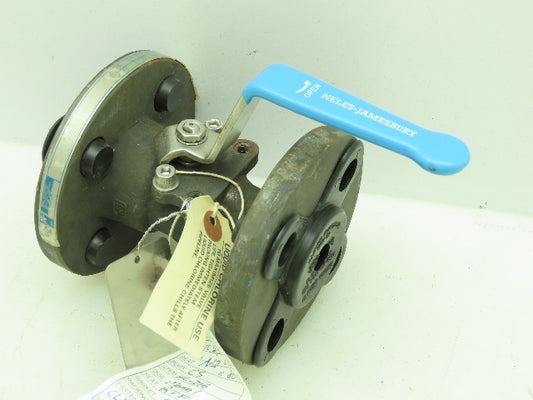 Jamesbury Ball Valve 3/4" Flanged 4-Bolt Raised Face Class 300# WCB Steel CSTL