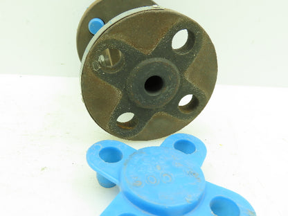 Jamesbury Ball Valve 1/2" Flanged 4-Bolt Raised Face Class 300# WCB Steel CSTL