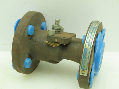 Jamesbury Ball Valve 1/2" Flanged 4-Bolt Raised Face Class 300# WCB Steel CSTL