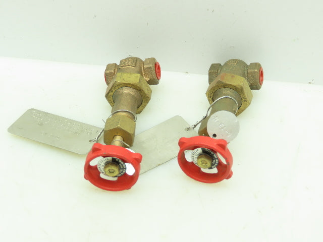 Milwaukee Fig  1174 Bronze Gate Valve Wedge Disc 1/4" NPT 200SWP 400WOG Lot of 2