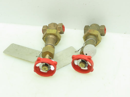 Milwaukee Fig  1174 Bronze Gate Valve Wedge Disc 1/4" NPT 200SWP 400WOG Lot of 2