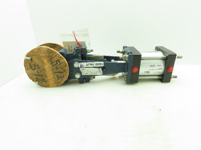 ITT Fabri-Valve Pneumatic Air Actuator 2" Knife Gate Valve 4-Lug 150PSI