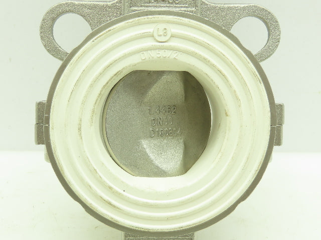SwissFluid Cast Stainless Butterfly Valve 2" Wafer 150# DN50 PN16