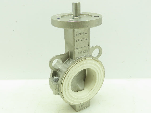 SwissFluid Cast Stainless Butterfly Valve 2" Wafer 150# DN50 PN16
