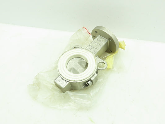 SwissFluid Cast Stainless Butterfly Valve 2" Wafer 150# DN50 PN16
