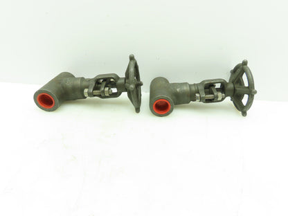 Vogt 2801 Forged Steel Gate Valve 3/4" FNPT 800# 1975PSI  Lot of 2