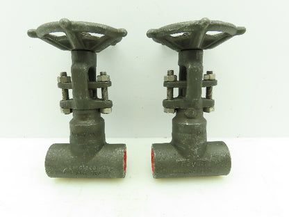 Vogt 2801 Forged Steel Gate Valve 3/4" FNPT 800# 1975PSI  Lot of 2