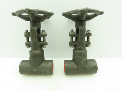 Vogt 2801 Forged Steel Gate Valve 3/4" FNPT 800# 1975PSI  Lot of 2
