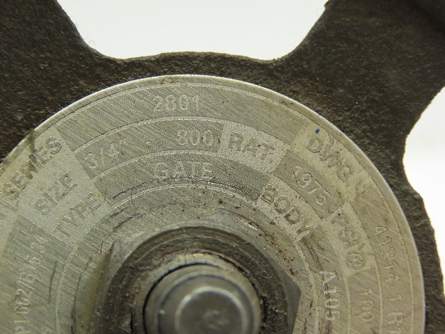 Vogt 2801 Forged Steel Gate Valve 3/4" FNPT 800# 1975PSI  Lot of 2