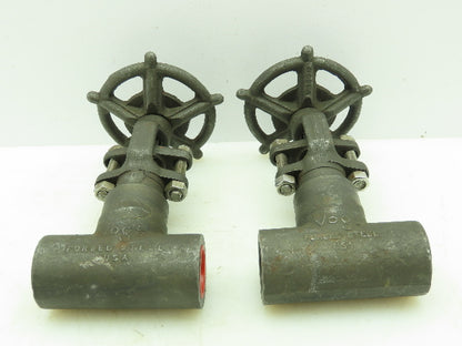 Vogt 2801 Forged Steel Gate Valve 3/4" FNPT 800# 1975PSI  Lot of 2