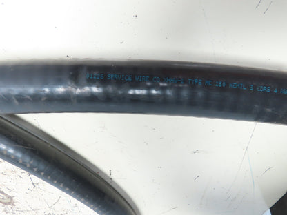 Service Wire Co  XHHW-2 Type MC 250 KCMIL 3 CDRS 4 AWG GND 600V LSZH Jacket 9.5'
