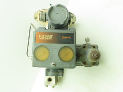 Fisher Pneumatic Diaphragm Valve 1/2" NPT 316SS Fieldvue Positioner DVC5010