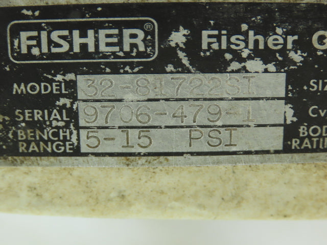 Fisher Pneumatic Diaphragm Valve 1/2" NPT 316SS Fieldvue Positioner DVC5010