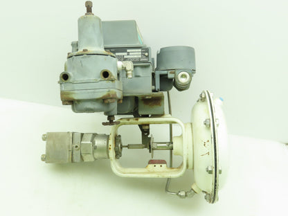 Fisher Pneumatic Diaphragm Valve 1/2" NPT 316SS Fieldvue Positioner DVC5010
