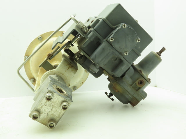 Fisher Pneumatic Diaphragm Valve 1/2" NPT 316SS Fieldvue Positioner DVC5010