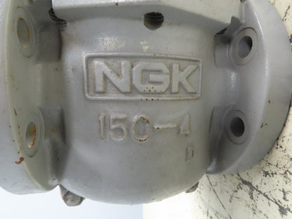 NGK 150-4 Ceramic Lined Chemical Plug Valve 4" Flanged 150# Corrosion Resistant