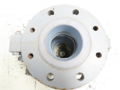 NGK 150-4 Ceramic Lined Chemical Plug Valve 4" Flanged 150# Corrosion Resistant