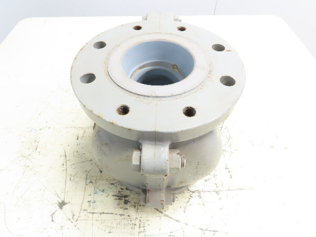NGK 150-4 Ceramic Lined Chemical Plug Valve 4" Flanged 150# Corrosion Resistant