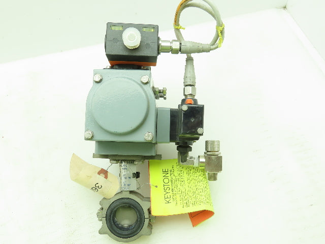 Morin MRA-004U-K-D000 Pneumatic Actuator 1" Butterfly Solenoid Valve Assembly