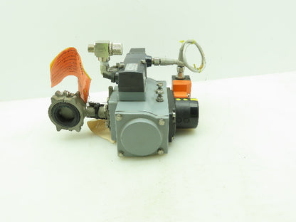 Morin MRA-004U-K-D000 Pneumatic Actuator 1" Butterfly Solenoid Valve Assembly