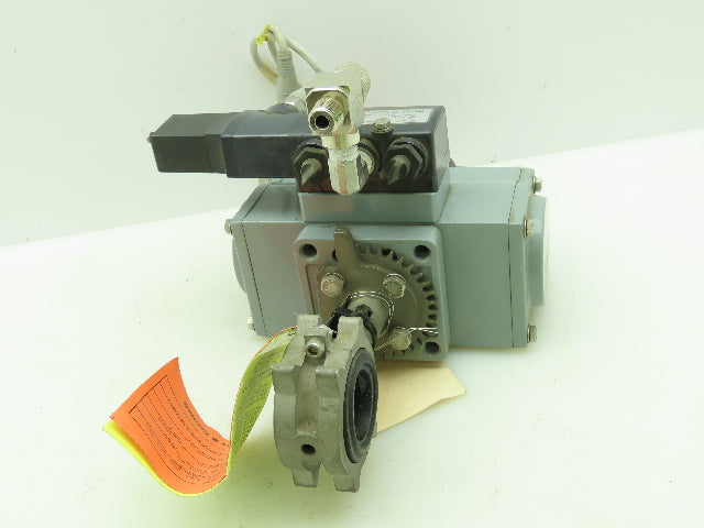 Morin MRA-004U-K-D000 Pneumatic Actuator 1" Butterfly Solenoid Valve Assembly
