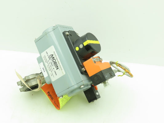 Morin MRA-004U-K-D000 Pneumatic Actuator 1" Butterfly Solenoid Valve Assembly