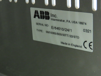 ABB SM1006S/B02/00TT/22/STD Screen Master SM1000 Display Controller