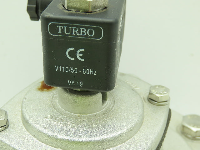 Turbo SQP 75-IN Diaphragm Pulse Jet Valve 3" Port 110V Solenoid Coil