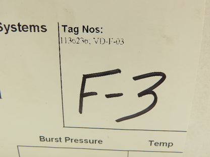 BS&B Safety Systems 1136236,VD-F-03 Rupture Disk 6" Type RLS 150 psi(g) @ 640°F