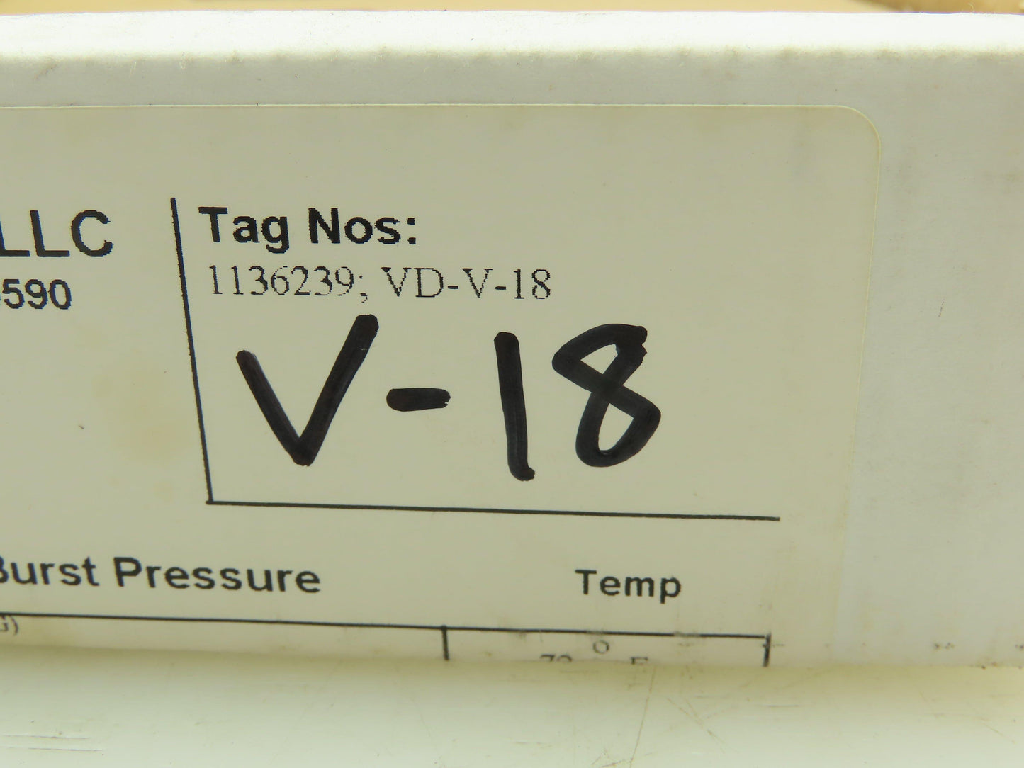 BS&B Safety Systems 1136239; VD-V-18 Rupture Disk 2" Type SKR 140 PSIG @ 72°F
