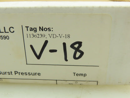 BS&B Safety Systems 1136239; VD-V-18 Rupture Disk 2" Type SKR 140 PSIG @ 72°F