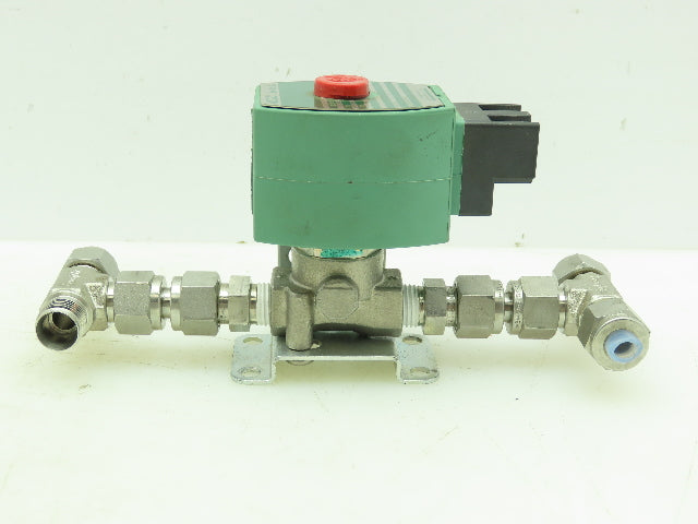 Asco Red-Hat OFKB8262H188VMB Numatic Solenoid Valve SS 2-Way 1/4"NPT 70PSI 24DC