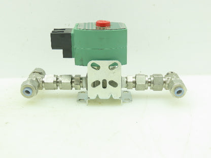 Asco Red-Hat OFKB8262H188VMB Numatic Solenoid Valve SS 2-Way 1/4"NPT 70PSI 24DC