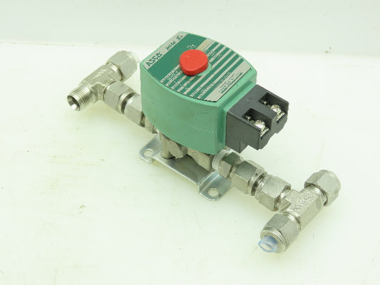 Asco Red-Hat OFKB8262H188VMB Numatic Solenoid Valve SS 2-Way 1/4"NPT 70PSI 24DC