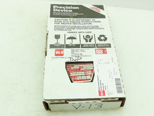BS&B Safety Systems Rupture Disk 1.5" Type S-90 92 PSIG @ 300°F