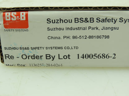 BS&B Safety Systems 1136257;DV-V-24 Rupture Disk 2" Type RLS 186 PSIG @ 150°F