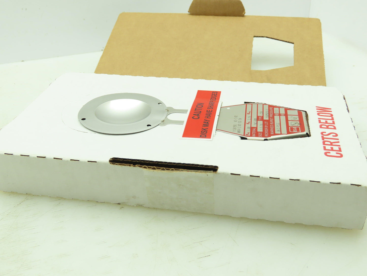 BS&B Safety Systems 1136156; VD-Z-02 Rupture Disk 1.5" Type CRS 98.5 PSIG @ 72°F