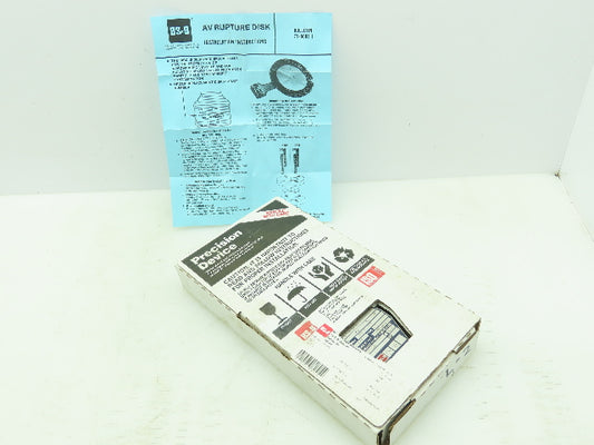 BS&B Safety Systems 1136198 VD-L-02 Rupture Disk 2" Type AV 13 PSID @ 72°F