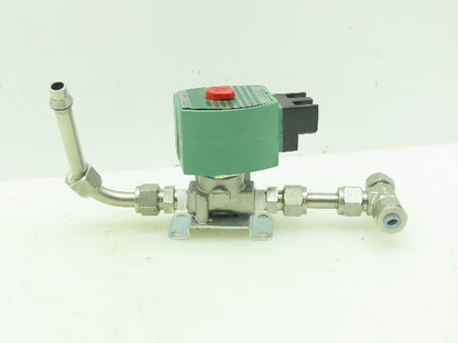 Asco Red-Hat OFKB8262H188VMB Numatic Solenoid Valve SS 2-Way 1/4"NPT 70PSI 24VDC